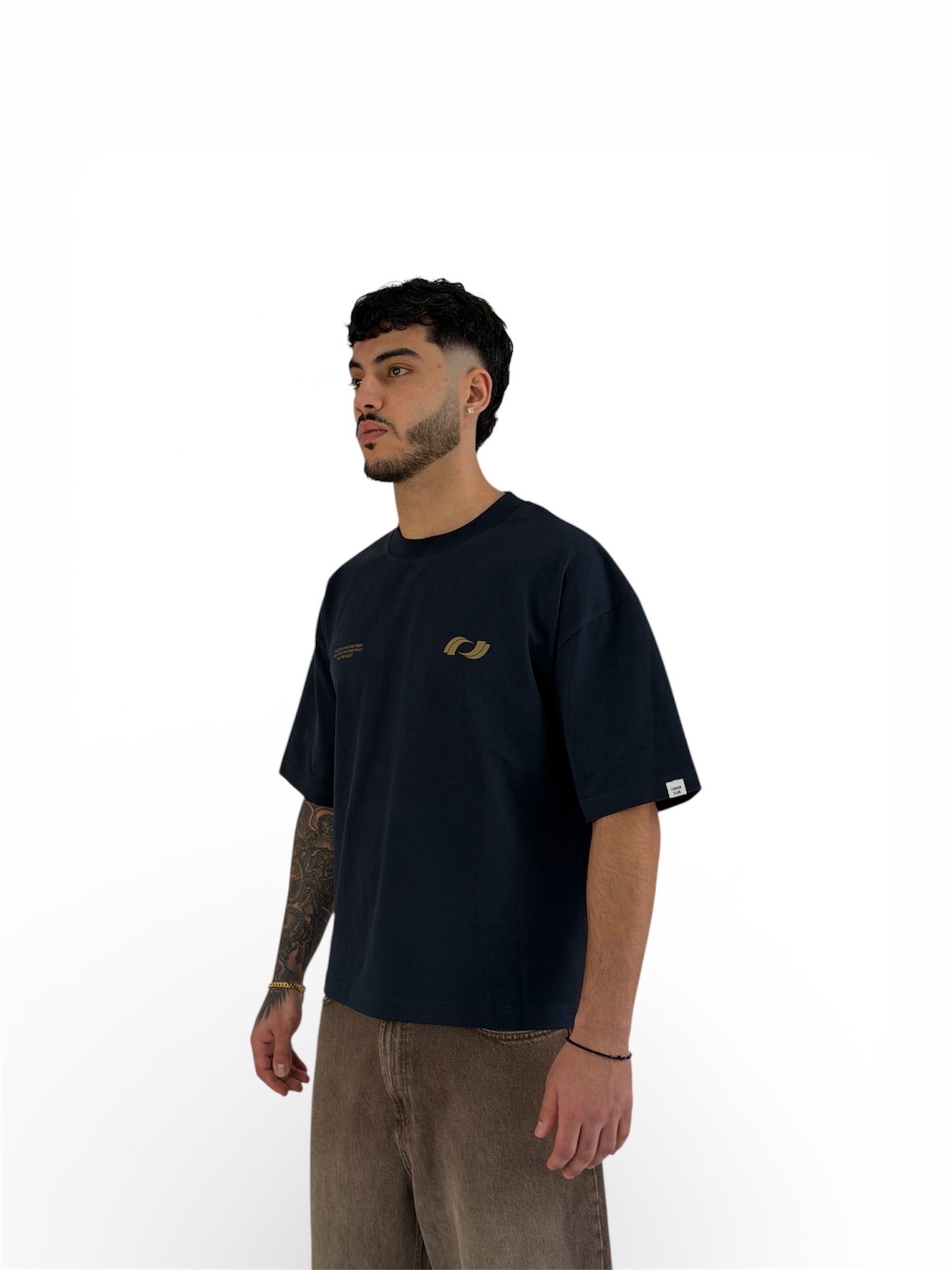 CORE BOXY TEE - NAVY