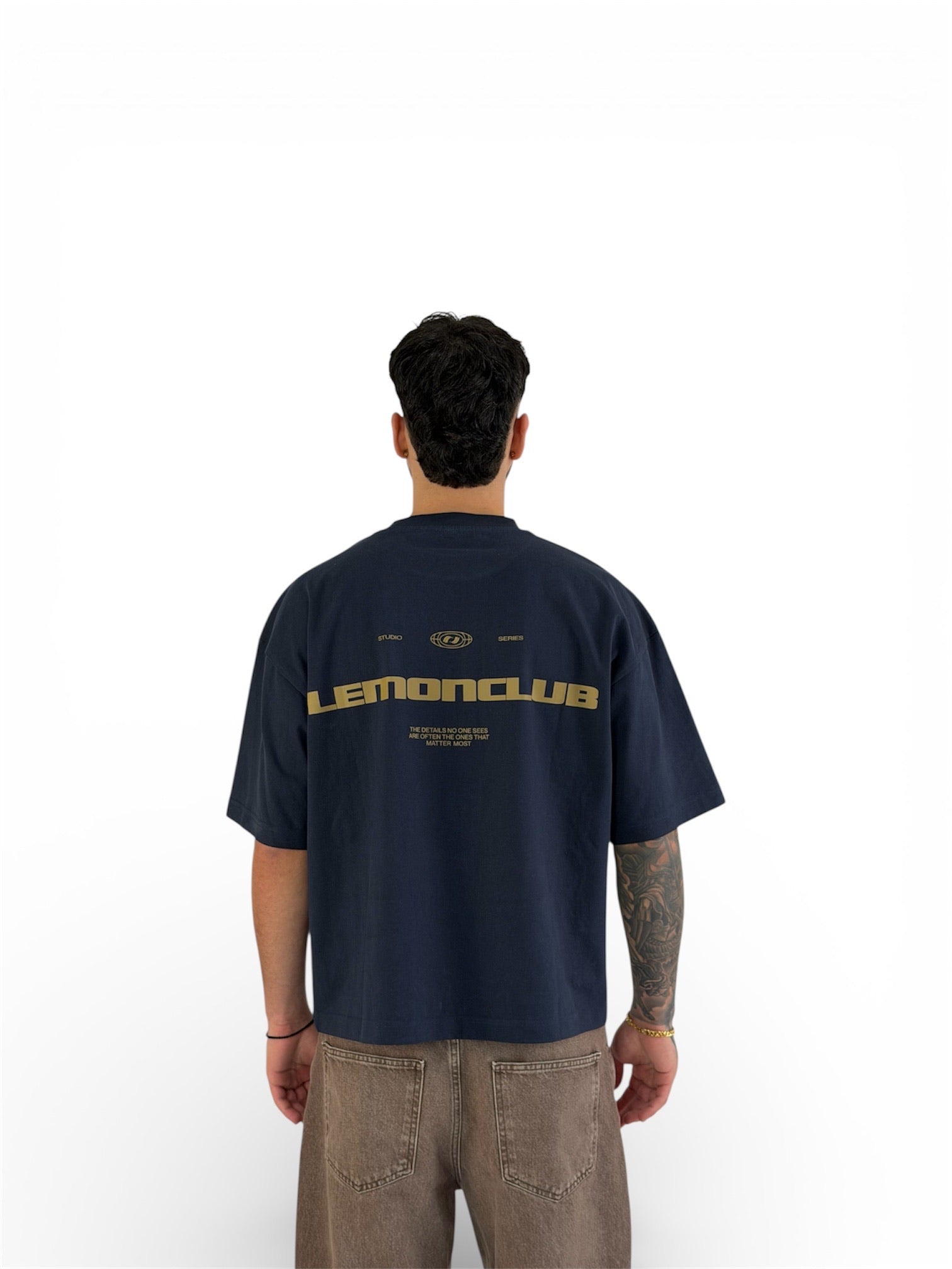 CORE BOXY TEE - NAVY